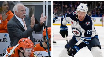 Ducks host Jets with Chicago playing in the background