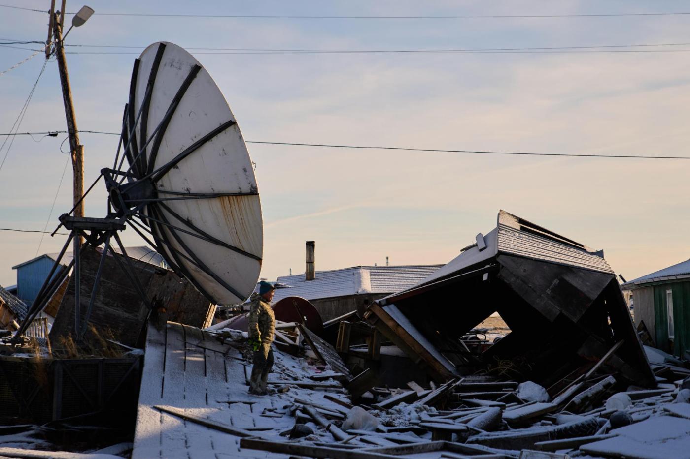 Crews are working to fix Alaska Native villages devastated by flooding. But will residents return?