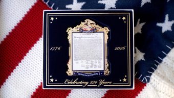America will celebrate its 250th birthday next year. There’s a commemorative ornament for it