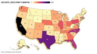 194 California CEOs left their jobs so far in 2025, No. 1 in US