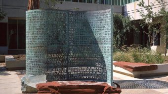 Info to decipher secret message in Kryptos sculpture at CIA headquarters sells for close to $1M