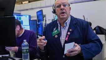 The US stock market holds steadier, for now, following its wildest day since April