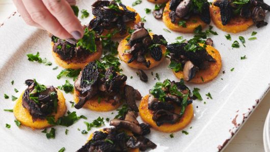 This simple polenta and mushroom dish will elevate your Thanksgiving table
