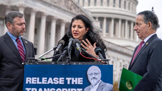 Kashoggi’s widow and Democrats demand release of a call transcript with Trump and Saudi crown prince