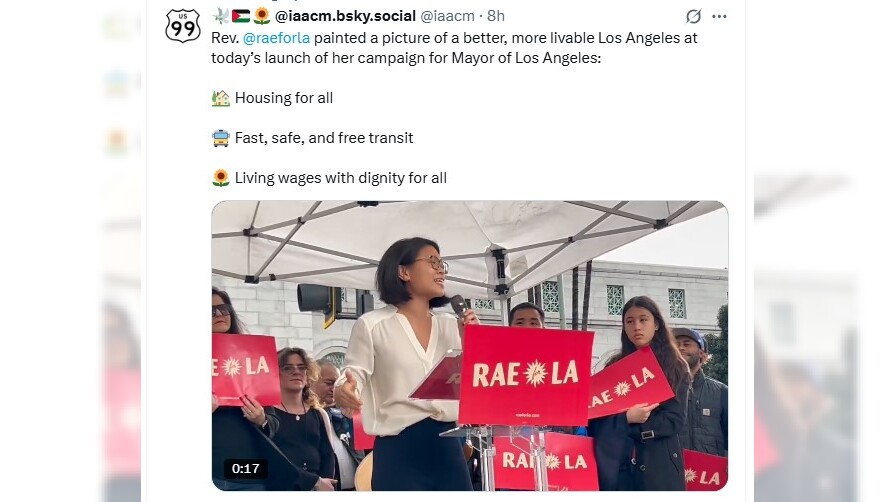 Housing advocate Rae Huang announces candidacy for mayor of Los Angeles