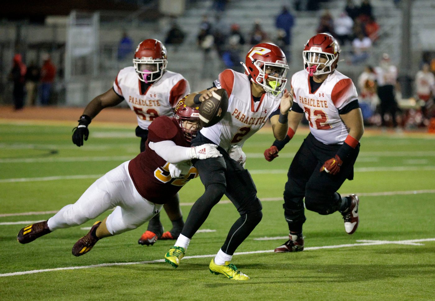 Paraclete football tops Wilson in first-round OT thriller with 102 points