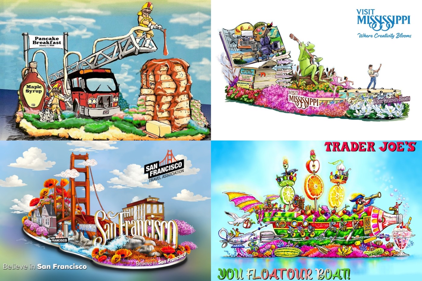 10 fun, creative and silly floats to look out for at the 2026 Rose Parade
