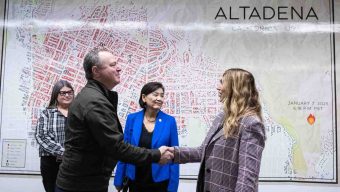 US Sen. Adam Schiff meets with local leaders in Eaton fire burn zone