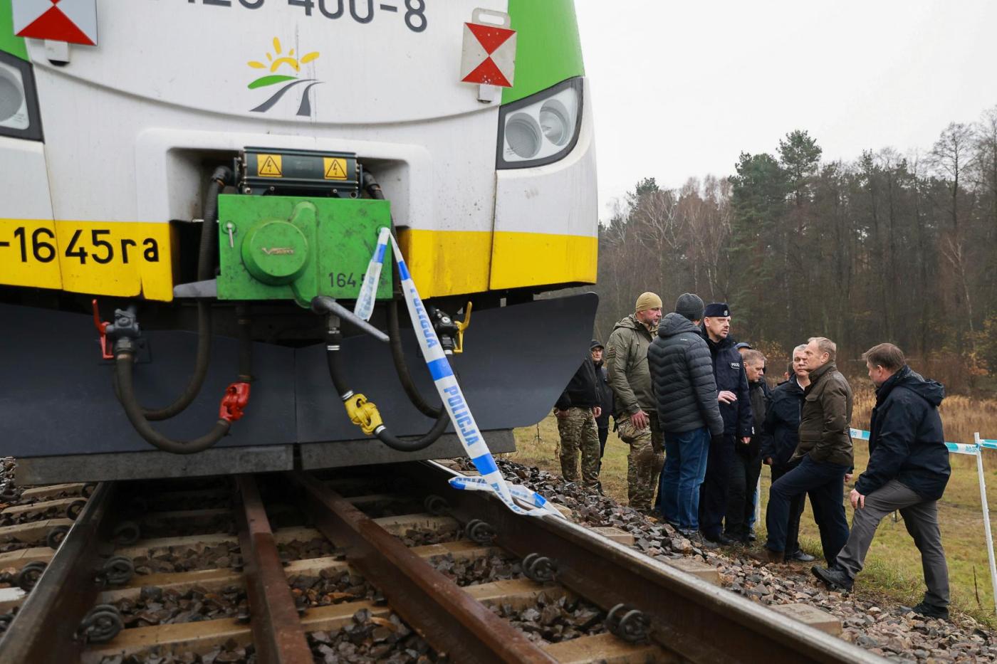 Poland says 2 Ukrainians working for Russia are suspected in railway track blast