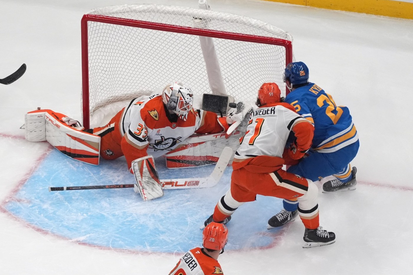 Ducks getting tested in goal as they host Utah