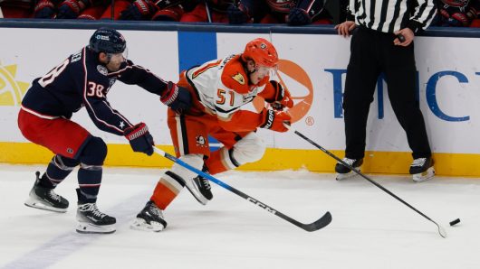 Ducks close 5-game trip with OT loss to Blue Jackets