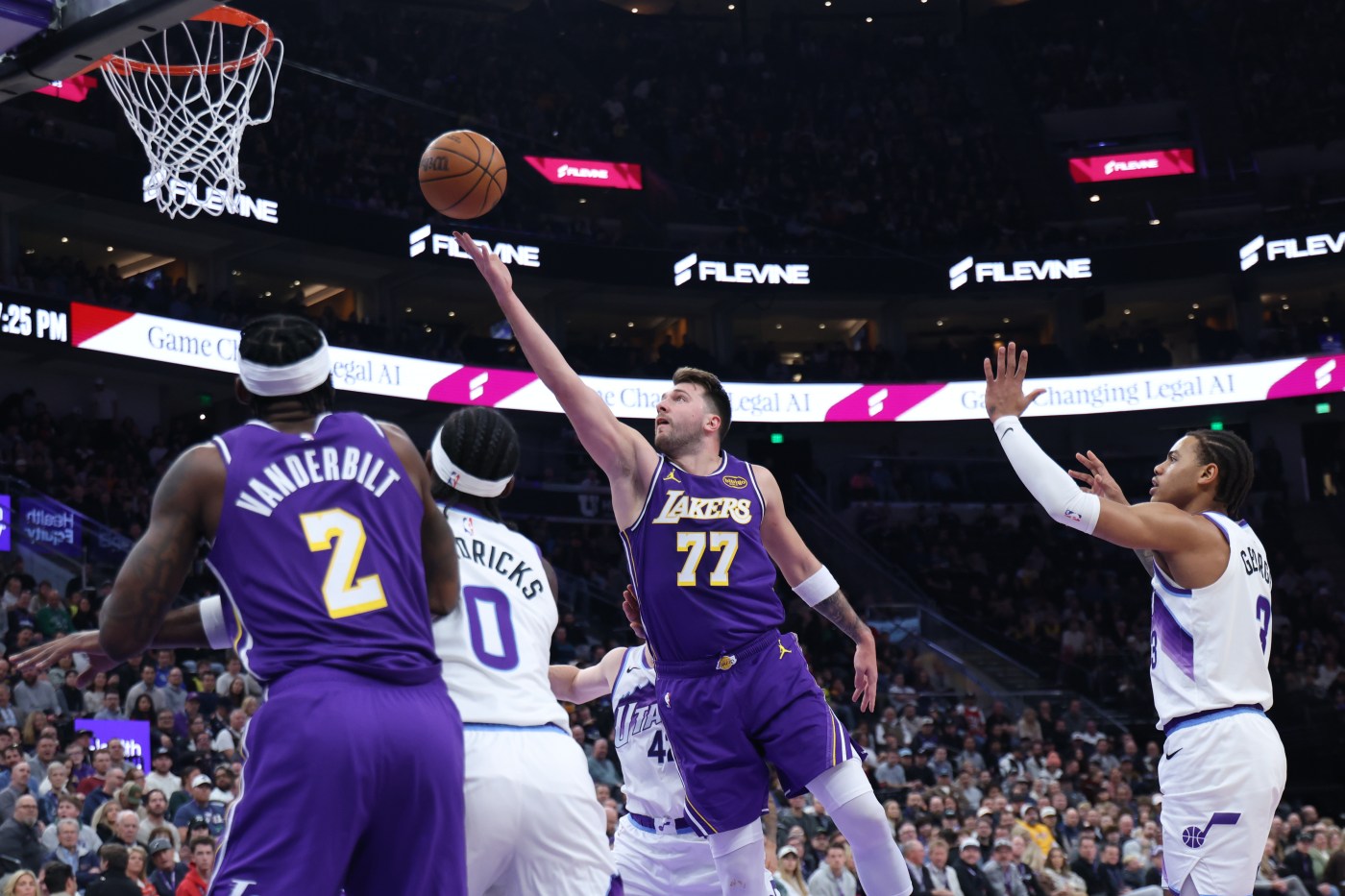 Luka Doncic’s 45-point triple-double leads Lakers past Jazz