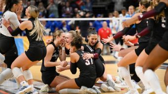 Texas A&M women’s volleyball sweeps Kentucky to win its 1st national title