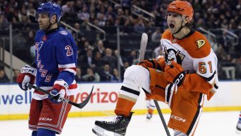 Cutter Gauthier scores twice as Ducks beat Rangers