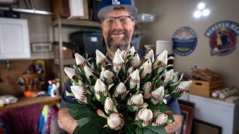 With a new kind of bloom, Woodland Hills attorney turns baseballs into ornamental roses