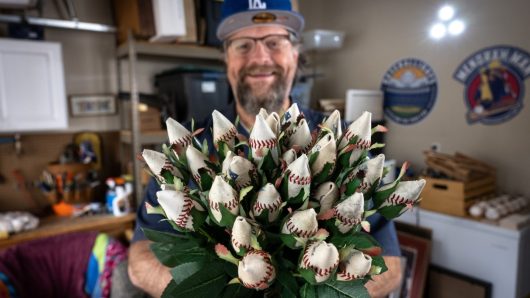 With a new kind of bloom, Woodland Hills attorney turns baseballs into ornamental roses
