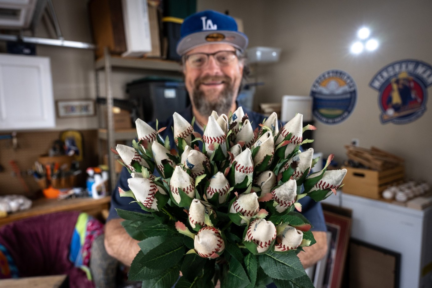 With a new kind of bloom, Woodland Hills attorney turns baseballs into ornamental roses