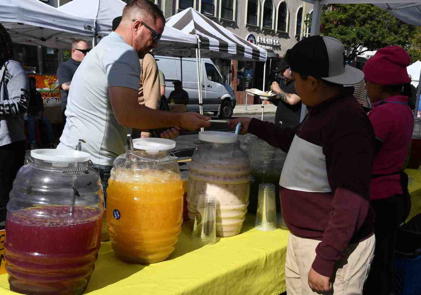 A farmers market in Canoga Park is proud of its veggies and fresh eggs