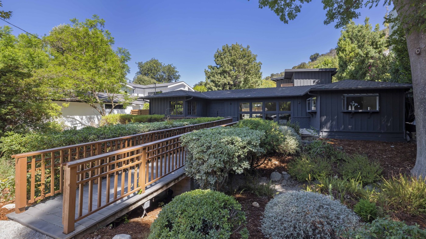 Studio City home, reached by a pedestrian bridge, lists for $2.7M