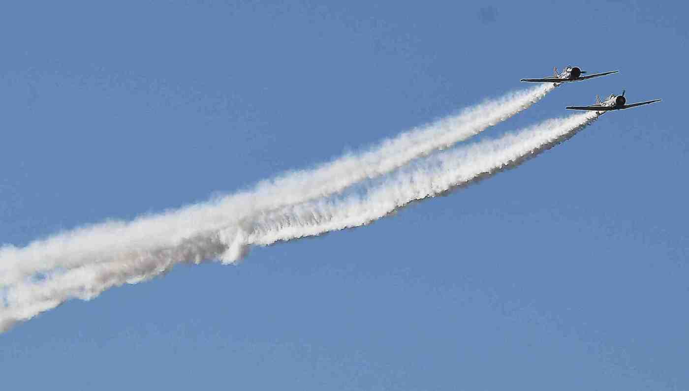 The Chatsworth Holiday Parade had a flyby of WWII planes, marching bands, color guards and Santa