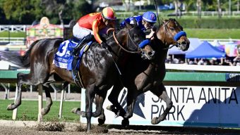 Nysos outduels Nevada Beach to start Bob Baffert’s 3-win day at Santa Anita