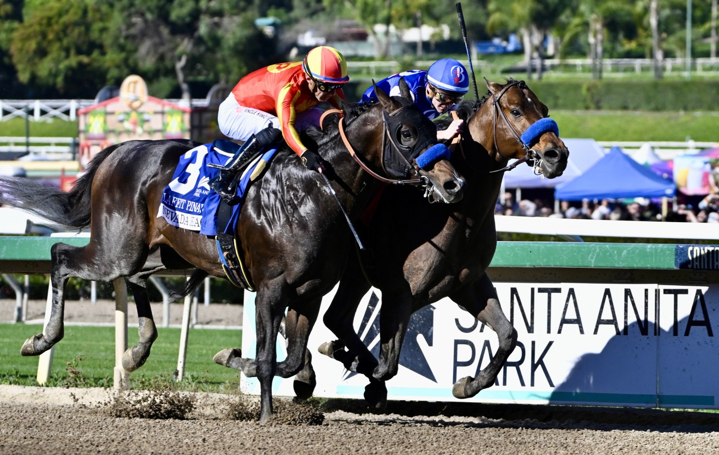 Nysos outduels Nevada Beach to start Bob Baffert’s 3-win day at Santa Anita
