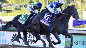 Bob Baffert’s Goal Oriented scratches out win in Malibu Stakes at Santa Anita
