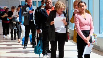 US jobless benefit applications jump to 236,000, but continuing claims are lowest since April