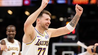 Luka Doncic plays Santa, gifts Lakers with e-bikes