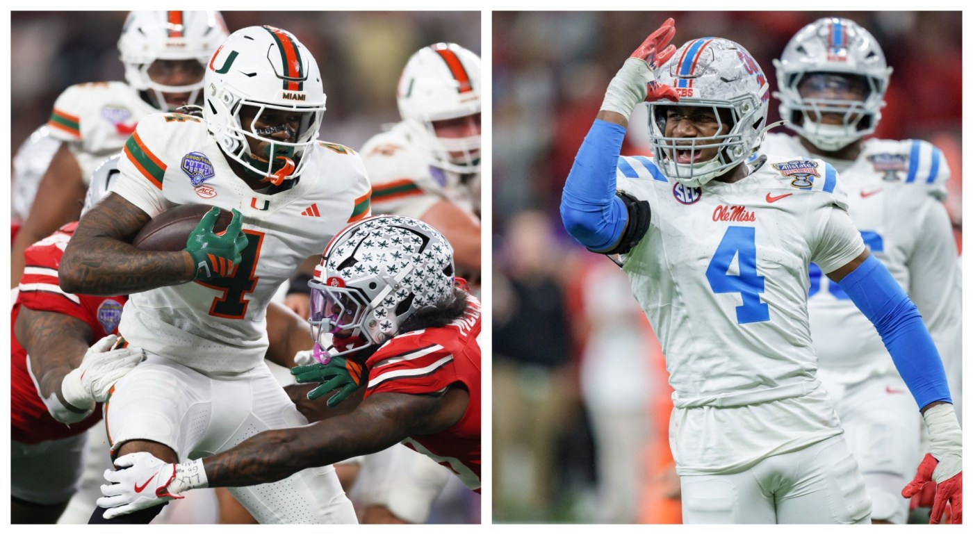 Miami and Ole Miss, outsiders a year ago, play in CFP semifinal