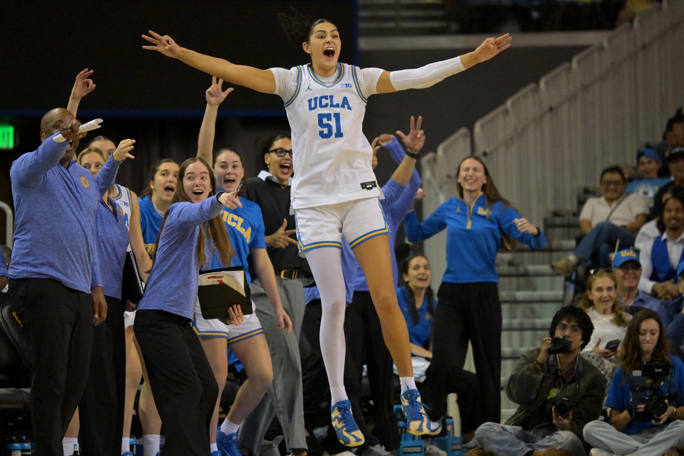 Swanson: Will anyone challenge UCLA women’s basketball? Certainly not Maryland