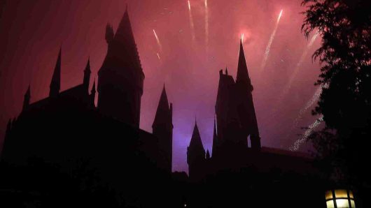 Universal Studios welcomed 2026 with fireworks at midnight, despite the rain