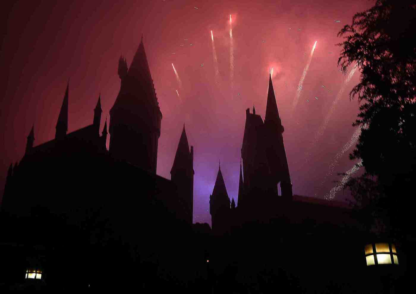 Universal Studios welcomed 2026 with fireworks at midnight, despite the rain