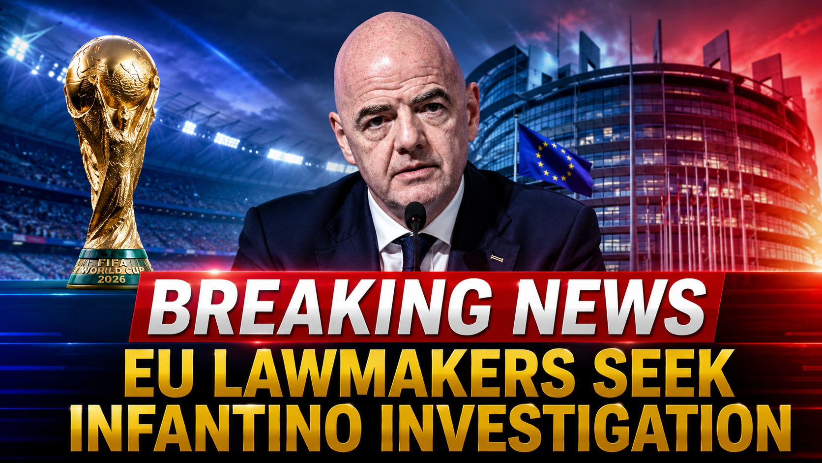 European Lawmakers Push for Investigation Into FIFA President Gianni Infantino Over Balogun Red Card Controversy